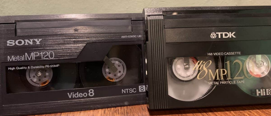 cassettes HI8 et Video8